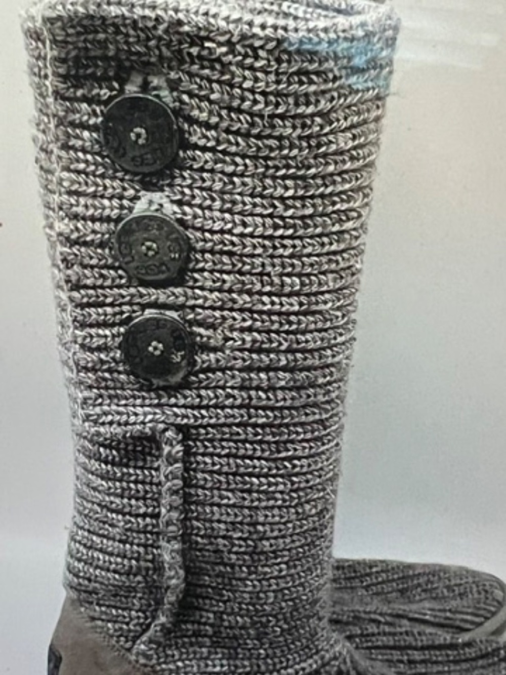 UGG Classic Cardi Grey Knit Boots